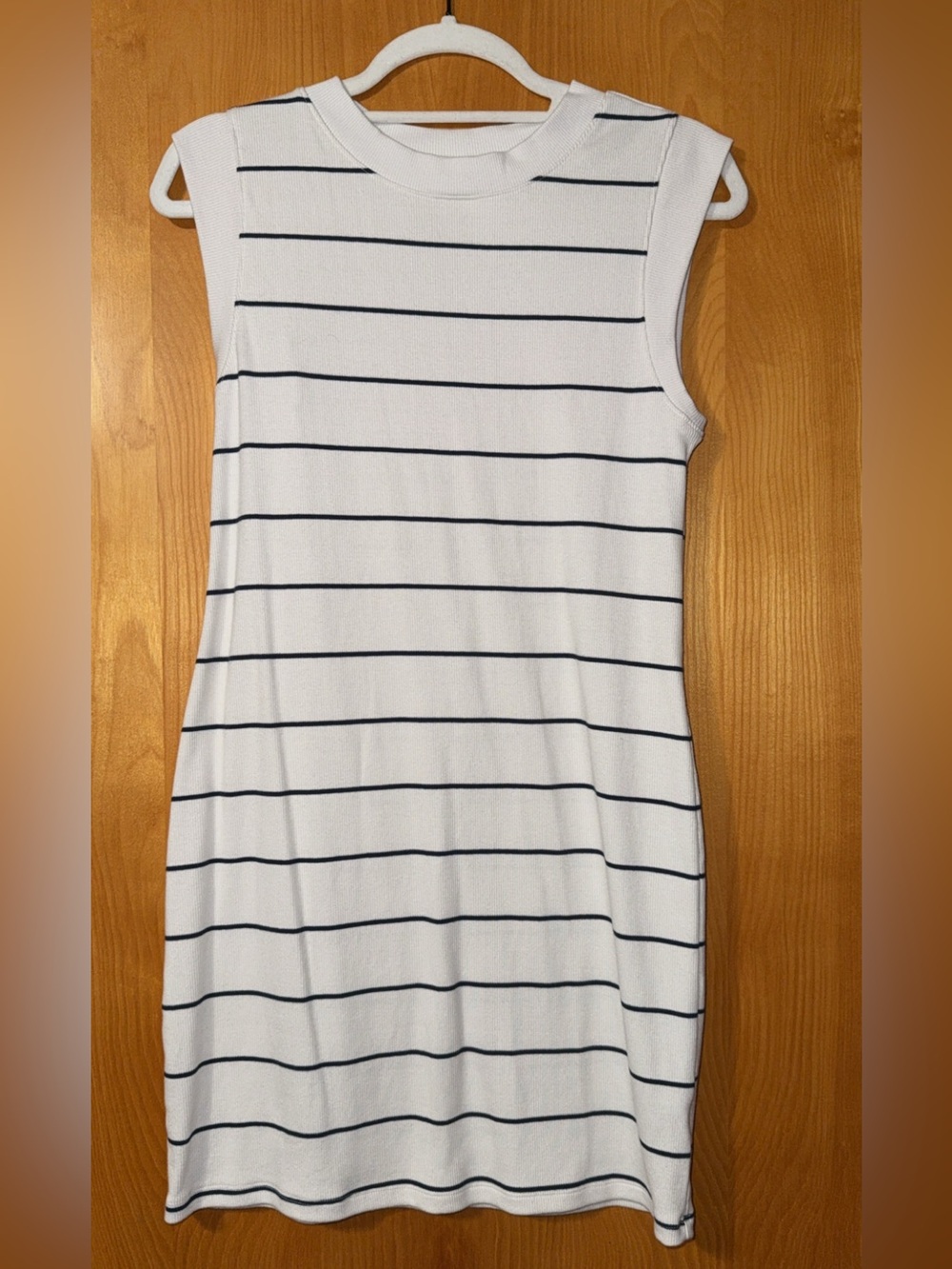 a new day White Striped Mini Dress
